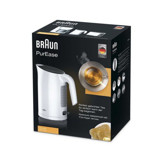 Braun PurEase WK 3100 WH bouilloire 1,7 L 2200 W Blanc