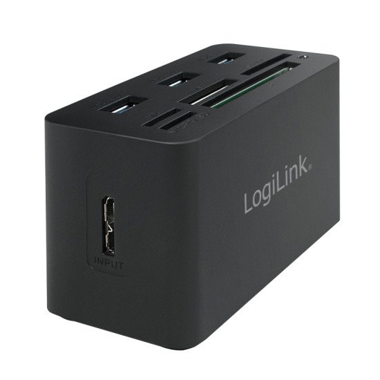 LogiLink CR0042 hub & concentrateur USB 3.2 Gen 1 (3.1 Gen 1) Type-A 5000 Mbit/s