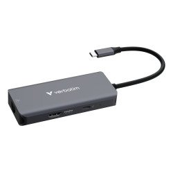 Verbatim 32157 hub & concentrateur USB 3.2 Gen 1 (3.1 Gen 1) Type-C 5000 Mbit/s Gris Verbatim 32157 hub & concentrateur USB 3.2 Gen 1 (3.1 Gen 1) Type-C 5000 Mbit/s Gris