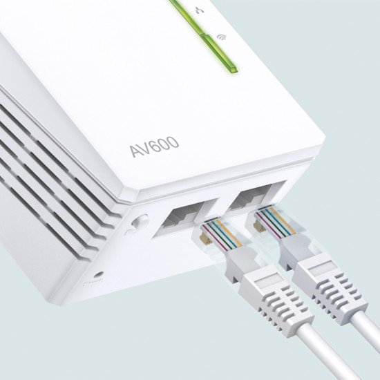 TP-LINK AV600 300 Mbit/s Ethernet/LAN Wifi Blanc 2 pièce(s) TP-LINK AV600 300 Mbit/s Ethernet/LAN Wifi Blanc 2 pièce(s)