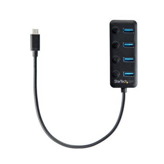 StarTech.com Hub USB 3.0 Type-C à 4 ports avec interrupteurs marche/arrêt