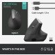 Logitech MX Vertical Advanced Ergonimic souris Sans fil Bluetooth Optique 4000 DPI