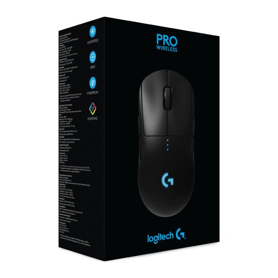 Logitech G Pro Wireless souris Ambidextre RF sans fil Optique 25600 DPI