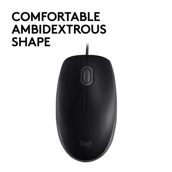 Logitech B110 souris USB Optique 1000 DPI