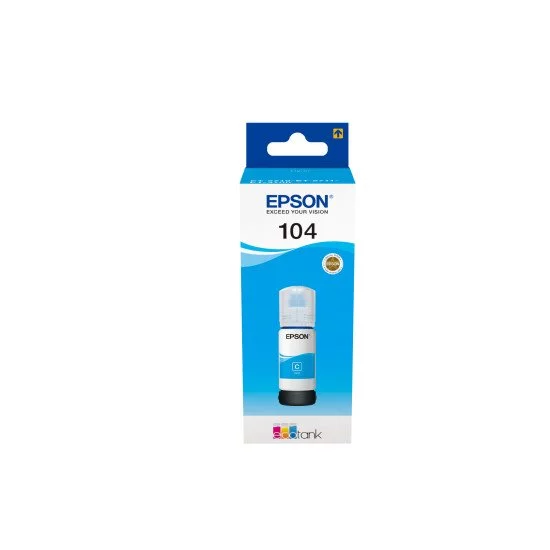 Epson 104 EcoTank Cyan ink bottle Epson 104 EcoTank Cyan ink bottle