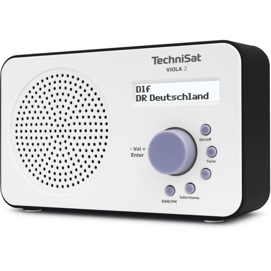 TechniSat 0000/3906 Radio portable Numérique Noir, Blanc