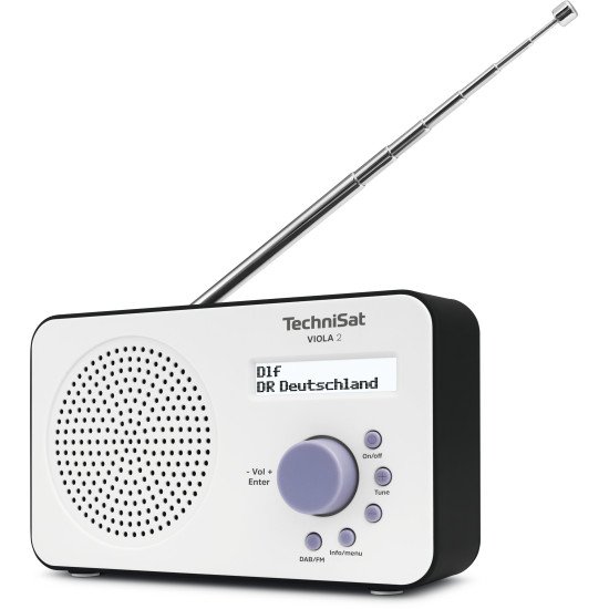 TechniSat 0000/3906 Radio portable Numérique Noir, Blanc