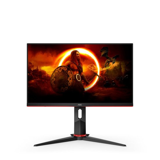 AOC G2 Q24G2A/BK écran PC 60,5 cm (23.8") 2560 x 1440 pixels Noir, Rouge