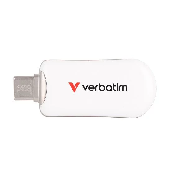 Verbatim 30228 lecteur USB flash 64 Go USB Type-C 3.2 Gen 1 (3.1 Gen 1) Blanc Verbatim 30228 lecteur USB flash 64 Go USB Type-C 3.2 Gen 1 (3.1 Gen 1) Blanc