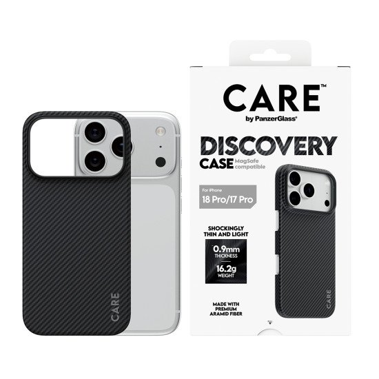 PanzerGlass CARE™ by ® Discovery Case Black & Grey w. MagSafe iPhone 2026 Pro | 17 Pro coque de protection pour téléphones portables Housse Noir