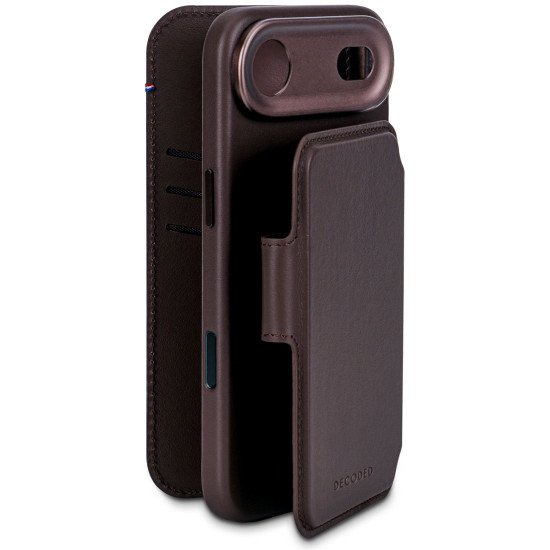 Decoded D26IPO17ADW5CN coque de protection pour téléphones portables 16,5 cm (6.5") Étui avec portefeuille Marron