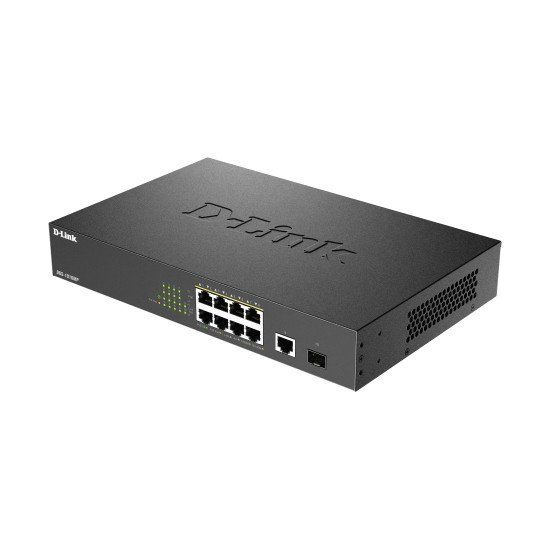 D-Link DGS-1010MP/E commutateur réseau Non-géré L2 Gigabit Ethernet (10/100/1000) Connexion Ethernet POE 1U Noir