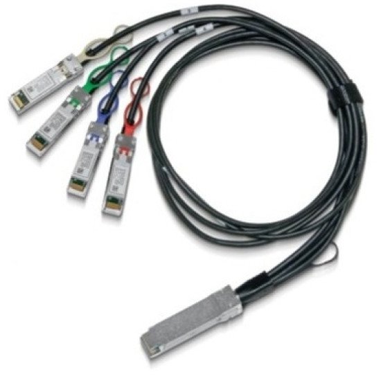 Mellanox Technologies MCP7F00-A001R30N câble de fibre optique 1 m LSZH QSFP28 4x SFP28 Noir