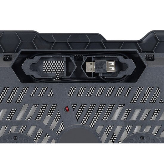 Conceptronic THANA01B système de refroidissement pour ordinateurs portables 39,6 cm (15.6") Noir