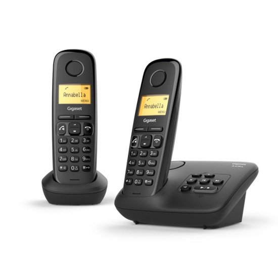 Gigaset A270A DUO Téléphone analog/dect Identification de l'appelant Noir