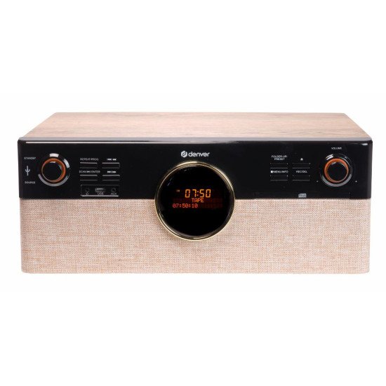 Denver MRD-180 Noir, Bois Automatique