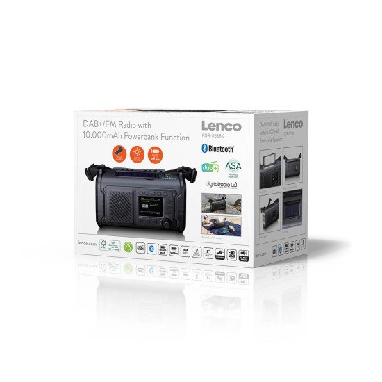 Lenco PDR-055BK Radio portable Noir