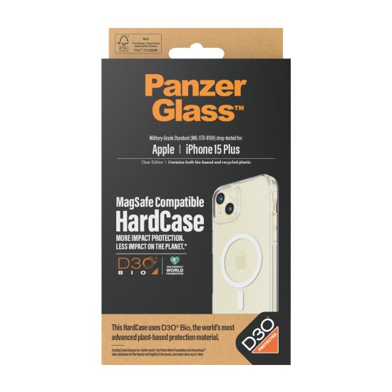 PanzerGlass HardCase with D30 MagSafe coque de protection pour téléphones portables Housse Transparent