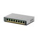 NETGEAR GS108EPP Non-géré Gigabit Ethernet (10/100/1000) Connexion Ethernet POE Montage sur le bureau ou sur le mur Gris