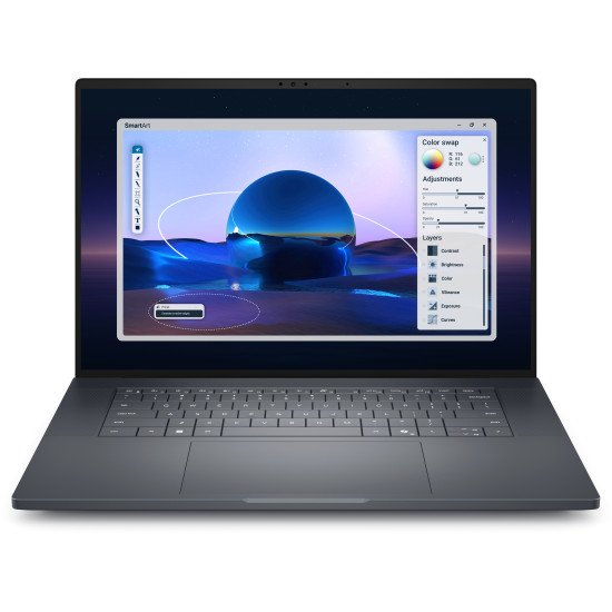 DELL Pro Max 16 Premium MA16250 Intel Core Ultra 7 265H Station de travail mobile 40,6 cm (16") Full HD+ 32 Go LPDDR5x-SDRAM 1 To SSD NVIDIA RTX PRO 2000 Blackwell Wi-Fi 7 (802.11be) Windows 11 Pro Anglais Noir