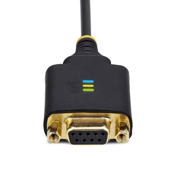 StarTech.com Câble USB vers Null Modem Série de 30cm, COM Retention, FTDI, Câble Adaptateur USB-A vers DB9 RS232, Vis/Écrous DB9 Interchangeables, Windows/macOS/Linux StarTech.com Câble USB vers Null Modem Série de 30cm, COM Retention, FTDI, Câble Adaptateur USB-A vers DB9 RS232, Vis/Écrous DB9 Interchangeables, Windows/macOS/Linux