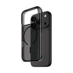PanzerGlass CARE™ by ® Smokey Case w. Black MagSafe iPhone 2026 Pro | 17 Pro coque de protection pour téléphones portables Housse Transparent
