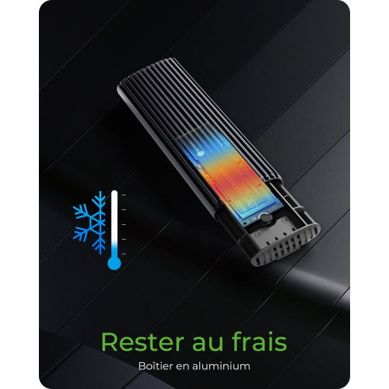 ICY BOX IB-1808MCT-CU31 Enceinte ssd Noir M.2 ICY BOX IB-1808MCT-CU31 Enceinte ssd Noir M.2