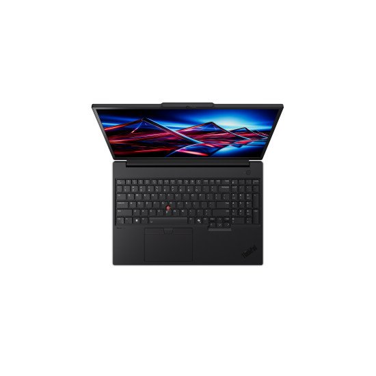 Lenovo ThinkPad P16v Gen 3 (Intel) Intel Core Ultra 7 255H Station de travail mobile 40,6 cm (16") WUXGA 32 Go DDR5-SDRAM 1 To SSD NVIDIA RTX PRO 1000 Blackwell Wi-Fi 7 (802.11be) Windows 11 Pro Belge Noir