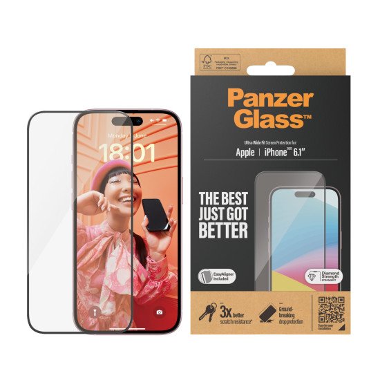 PanzerGlass Ultra Wide Fit Protection d'écran transparent Apple 1 pièce(s)