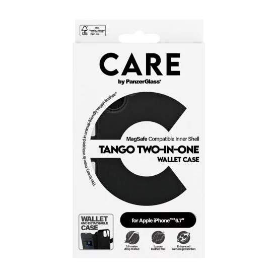 PanzerGlass CARE by PG Tango 2in1 wall iPhone16 6.7 coque de protection pour téléphones portables Housse Transparent PanzerGlass CARE by PG Tango 2in1 wall iPhone16 6.7 coque de protection pour téléphones portables Housse Transparent