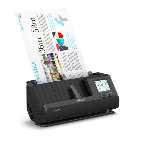 Epson ES-C380W Chargeur automatique de documents + Scanner à feuille 600 x 600 DPI A4 Noir