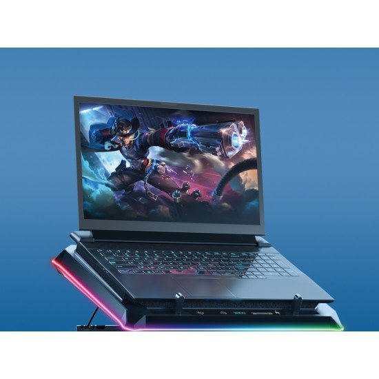 Conceptronic THYIA04B système de refroidissement pour ordinateurs portables 48,3 cm (19") 1700 tr/min Noir