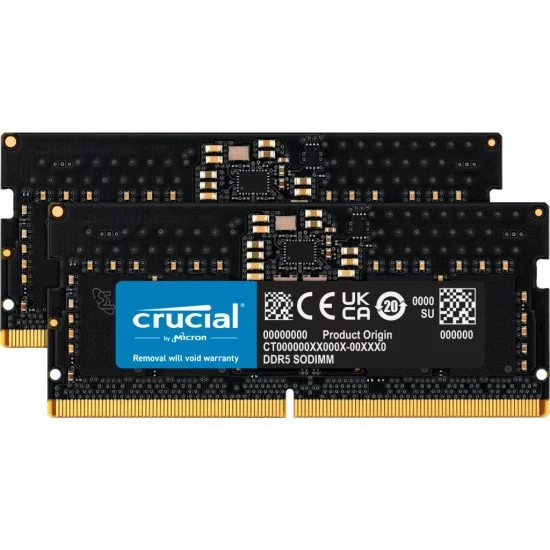 Crucial CT2K8G56C46S5 module de mémoire 16 Go 2 x 8 Go DDR5 5600 MHz Crucial CT2K8G56C46S5 module de mémoire 16 Go 2 x 8 Go DDR5 5600 MHz