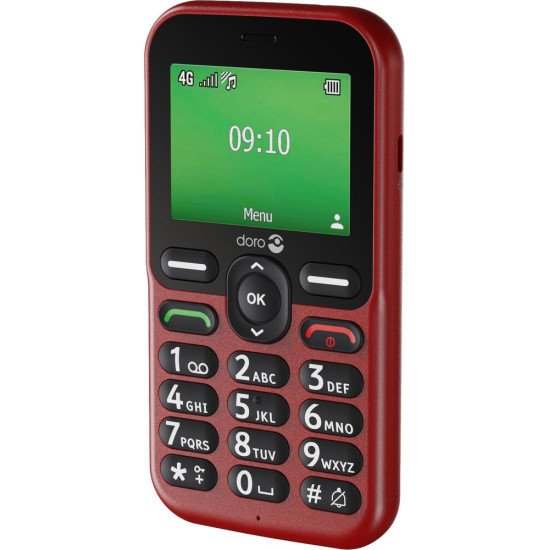Doro Leva E10 6,1 cm (2.4") 118,9 g Rouge Téléphone pour seniors