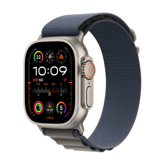 Apple Watch Ultra 2 OLED 49 mm Numérique 410 x 502 pixels Écran tactile 4G Or Wifi GPS (satellite)