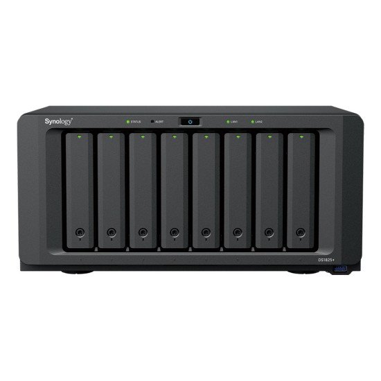 Synology DiskStation DS1825neo+ NAS Bureau AMD Ryzen V1500B 4 Go DDR4 0 To Synology DSM Noir