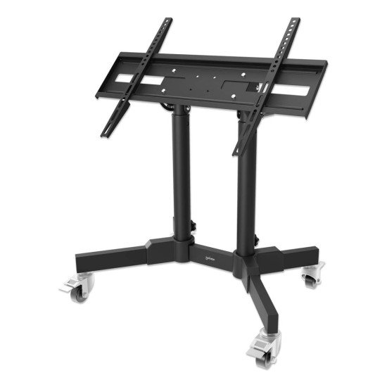 Manhattan Supporte une TV de 23" à 70" jusqu'à 40 kg, Inclinaison de +45°, faible hauteur, idéal pour les scènes et les notes de présentation, noir