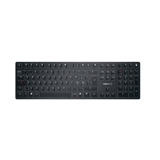 CHERRY KW X ULP clavier USB + RF Wireless + Bluetooth QWERTY Nordique Noir