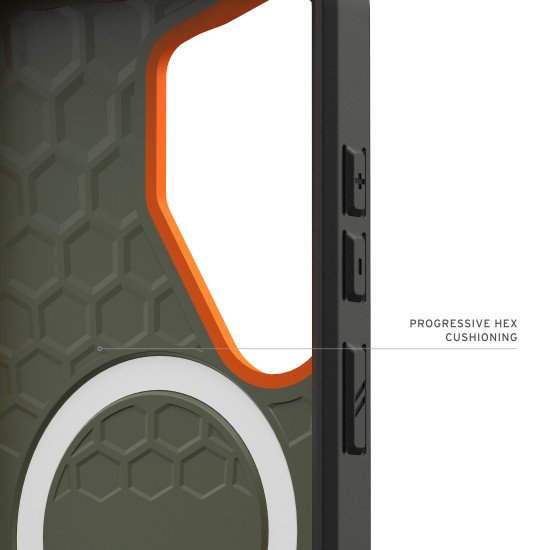 Urban Armor Gear Civilian coque de protection pour téléphones portables 17,5 cm (6.9") Housse Orange, Olive
