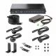 StarTech.com Hub Industriel à 16 Ports USB 5Gbps avec Adaptateur d'Alimentation, Boîtier Métallique, Montable, Protection ESD, Bornier d'Alimentation, Chargeur USB, Commutateur Double-Hôte