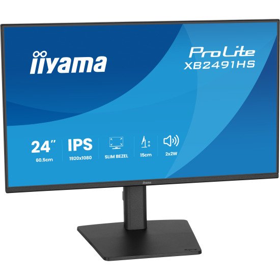 iiyama ProLite XB2491HS-B1 écran PC 60,5 cm (23.8") 1920 x 1080 pixels Full HD LCD Noir