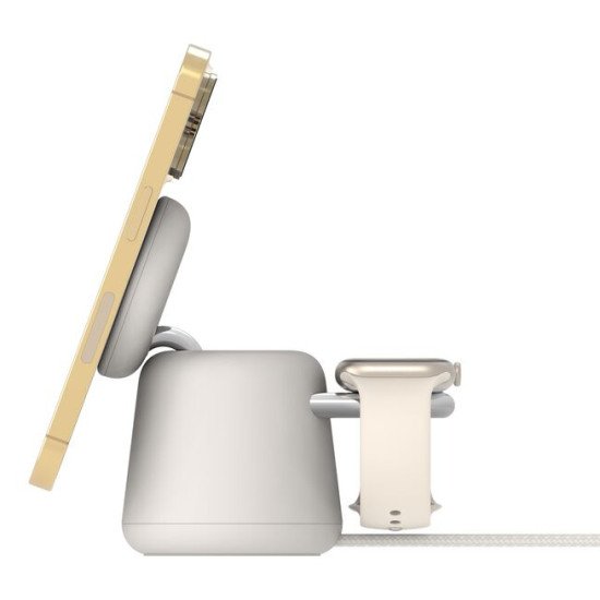 Belkin BoostCharge Pro Écouteurs, Smartphone, Smartwatch Beige Secteur Recharge sans fil Charge rapide Intérieure Belkin BoostCharge Pro Écouteurs, Smartphone, Smartwatch Beige Secteur Recharge sans fil Charge rapide Intérieure