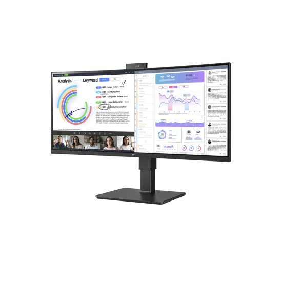 LG 34BQ77QC-B écran PC 86,4 cm (34") 3440 x 1440 pixels Wide Quad HD Noir