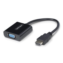 StarTech.com Adaptateur HDMI vers VGA, Convertisseur Vidéo Actif pour Ordinateur Portable/Bureau, 1920x1080 (1080p), Source HDMI vers Moniteur/Affichage/Projecteur VGA