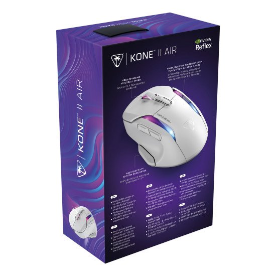Turtle Beach Kone II Air souris Jouer Droitier RF sans fil + Bluetooth Optique 26000 DPI Turtle Beach Kone II Air souris Jouer Droitier RF sans fil + Bluetooth Optique 26000 DPI