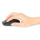 Manhattan Souris optique sans fil MW3050, noire, 1200 dpi, 2,4 GHz (jusqu'à 10 m), USB, ambidextre, 3 boutons avec molette, récepteur USB-A nano, pile AA incluse, garantie 3 ans