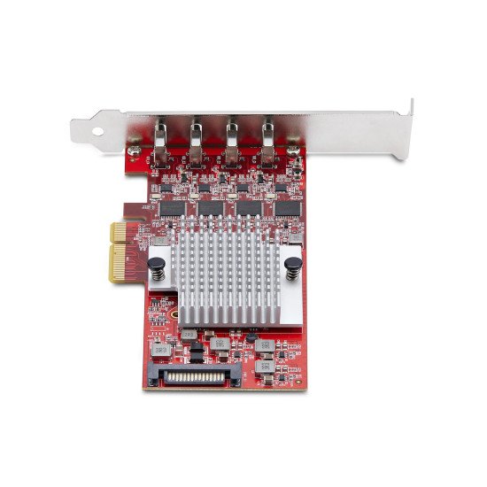 StarTech.com Carte PCIe USB-C 4 Ports, USB 3.2 10 Gbit/s, Carte d'Extension PCI Express USB-C, 4 Contrôleurs USB Indépendants, Carte PCIe USB Type-C, Windows/Linux/macOS, Conforme TAA StarTech.com Carte PCIe USB-C 4 Ports, USB 3.2 10 Gbit/s, Carte d'Extension PCI Express USB-C, 4 Contrôleurs USB Indépendants, Carte PCIe USB Type-C, Windows/Linux/macOS, Conforme TAA