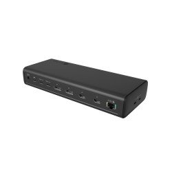 ICY BOX IB-DK7401-CU31 Avec fil USB 3.2 Gen 2 (3.1 Gen 2) Type-C Noir