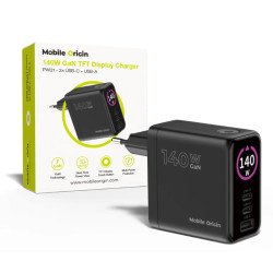 Mobile Origin MO-140WDCH-PW21 chargeur d'appareils mobiles Universel Noir Secteur Charge rapide Intérieure