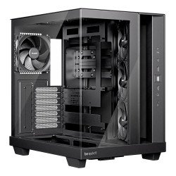 be quiet! Light Base 500 Noir | Boîtier PC vitré, Mini ITX / Micro ATX / ATX, 4 ventilateurs Pure Wings 3 120 mm
